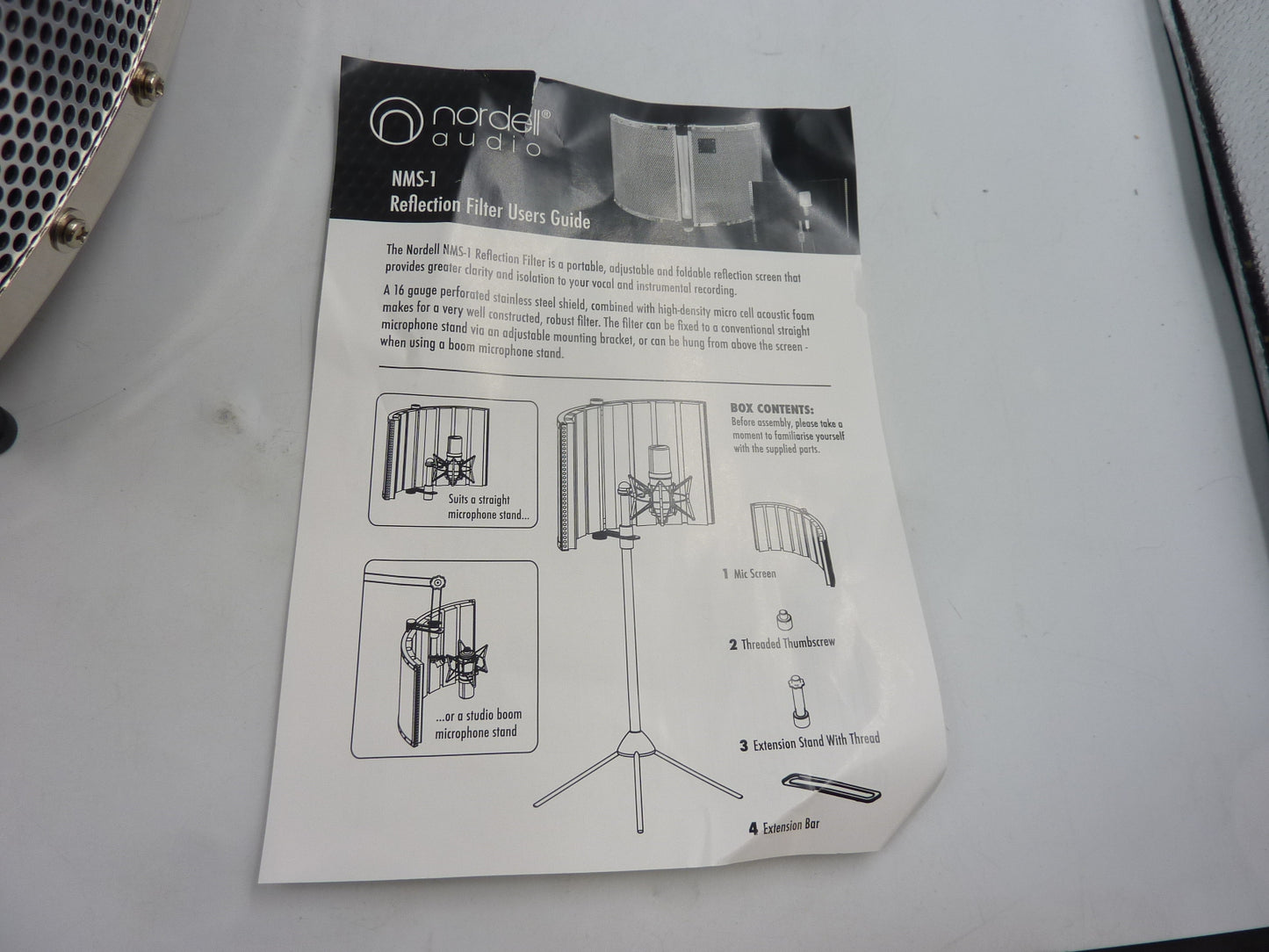 Nordell Microphone Reflection Filter