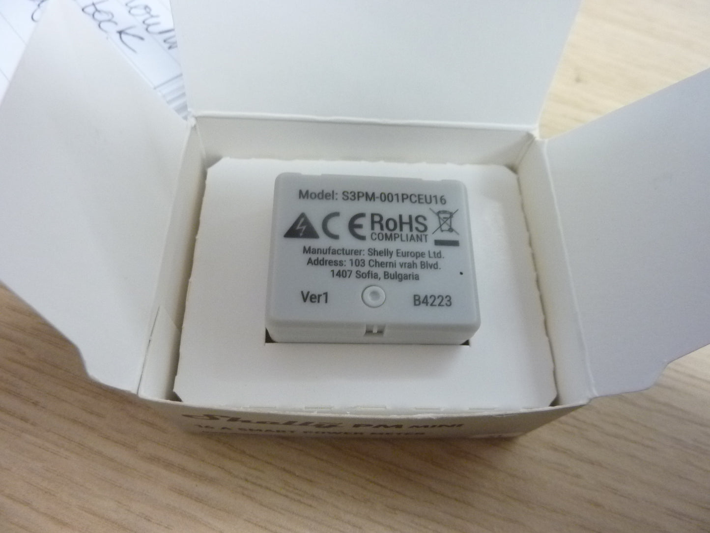 Shelly PM Mini Gen 3 | Smart Wi-Fi & Bluetooth Power 1 Meter - 16A