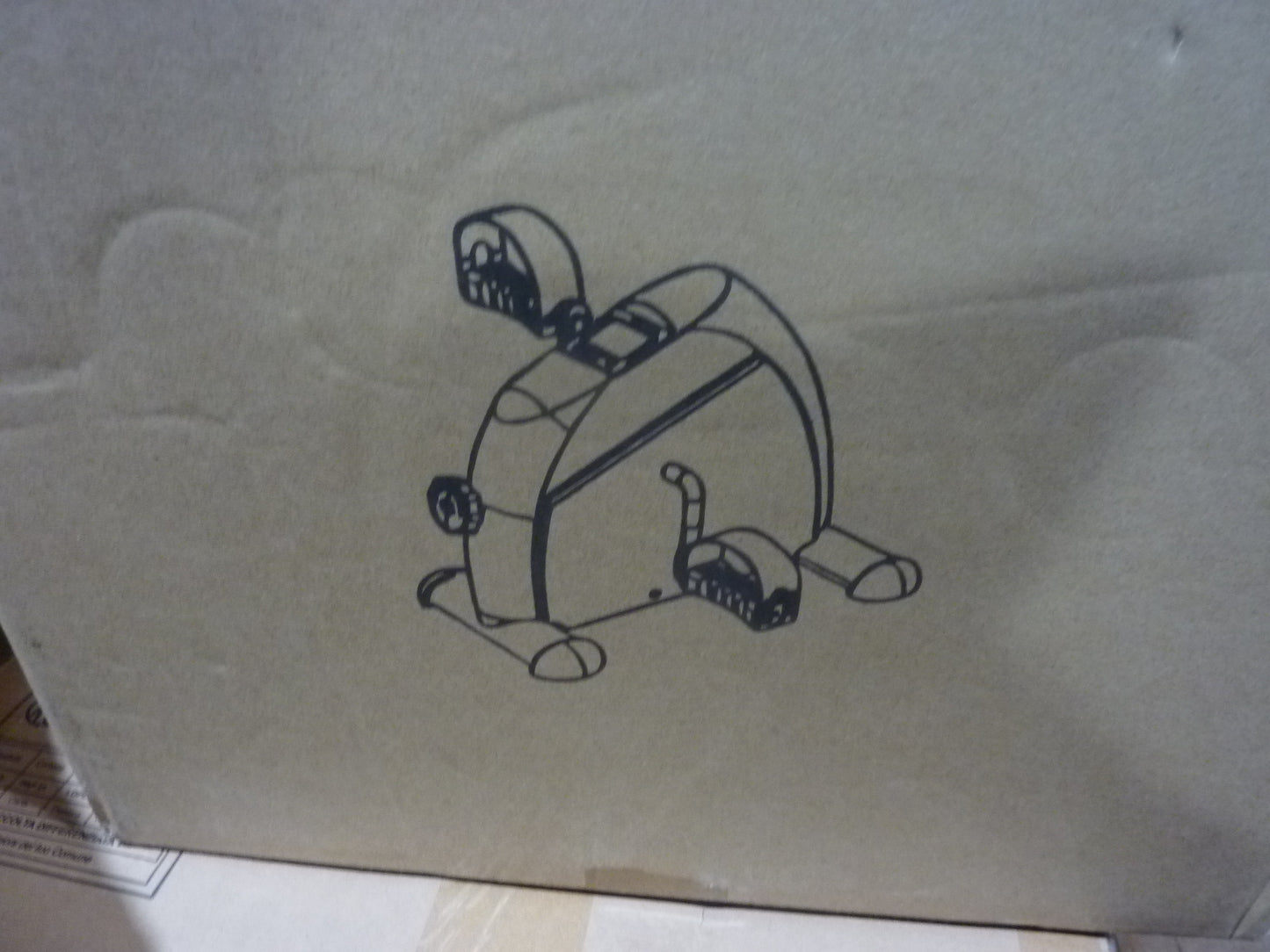 Portable Mini Exercise Bike - black