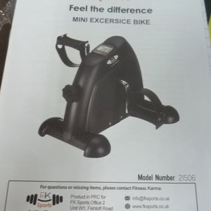 Portable Mini Exercise Bike - black