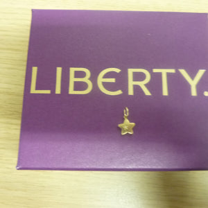 LIBERTY 9ct Gold Star Love Small Diamond Pendant