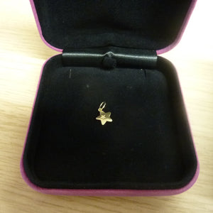 LIBERTY 9ct Gold Star Love Small Diamond Pendant