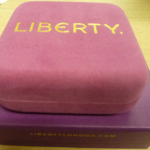 LIBERTY 9ct Gold Star Love Small Diamond Pendant