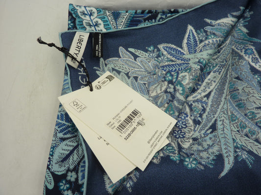 LIBERTY Persian Verdure Silk Pocket Square-BLUE