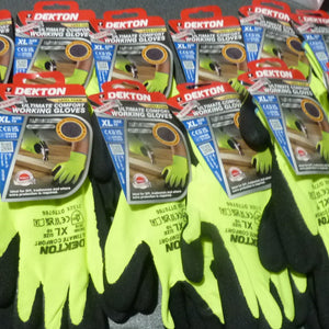Dekton Premium Latex Coated Ultimate Comfort Gloves-12PK