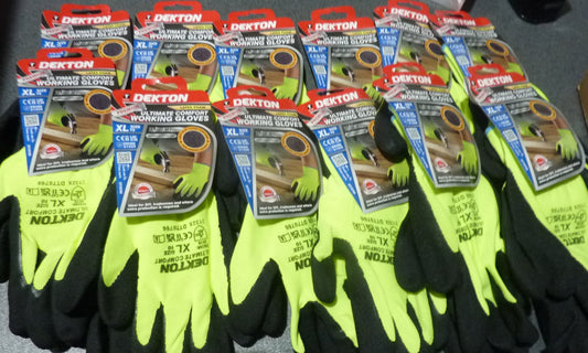 Dekton Premium Latex Coated Ultimate Comfort Gloves-12PK