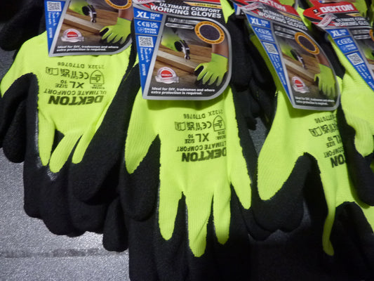 Dekton Premium Latex Coated Ultimate Comfort Gloves-12PK