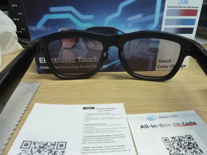 GV-90 Photochromic Smart Dimming Glasses -BLACK/RED