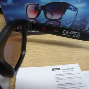 GV-90 Photochromic Smart Dimming Glasses -BLACK/RED