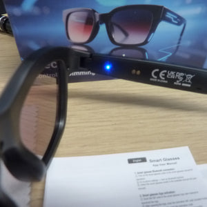 GV-90 Photochromic Smart Dimming Glasses -BLACK/RED