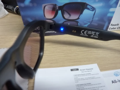 GV-90 Photochromic Smart Dimming Glasses -BLACK/RED