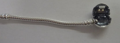 Pandora Moments Heart Clasp Snake Chain Bracelet-Sterling Silver