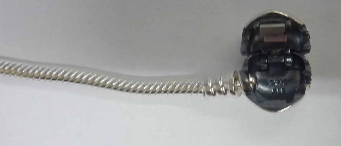 Pandora Moments Heart Clasp Snake Chain Bracelet-Sterling Silver