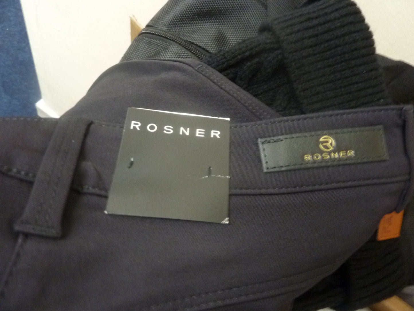 ROSNER Highwaist Stretch Trousers Audrey- UK10-30" WAIST-BLACK