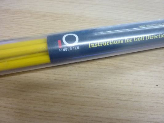 FINGER TEN Golf Alignment Sticks-YELLOW
