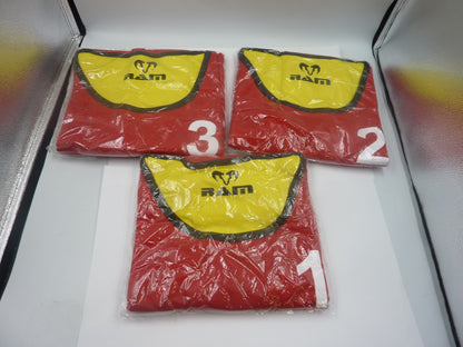 Numbered Reversible Contact Training Bibs - Set of 15-XL-RED/YELLOW