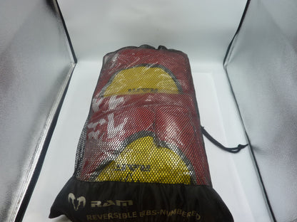 Numbered Reversible Contact Training Bibs - Set of 15-XL-RED/YELLOW