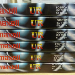 Maxell UR Cassette Tape X 6-NEW & SEALED