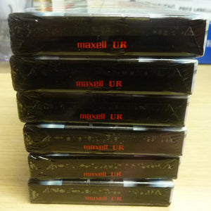 Maxell UR Cassette Tape X 6-NEW & SEALED