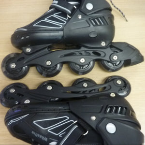 Wheelive Abec 7 Adjustable Inline Skates-uk7-9-BLACK