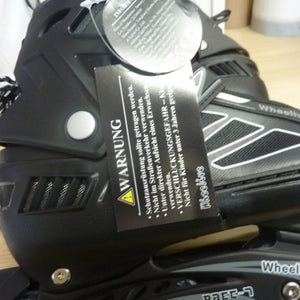 Wheelive Abec 7 Adjustable Inline Skates-uk7-9-BLACK