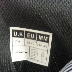 Wheelive Abec 7 Adjustable Inline Skates-uk7-9-BLACK