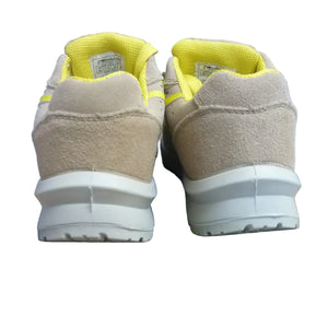 SAFETOE Lightweight Safety Trainers - 7328-UK6 BEIGE/YELLOW