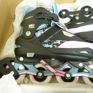 SFR Pixel Adjustable Inline Skates - Blue / Pink-SIZE UK4-7