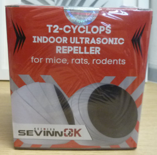 SEVINNOK Control - T2 - Indoor Ultrasonic Repeller for Mice, Rats, Rodents, Cockroach
