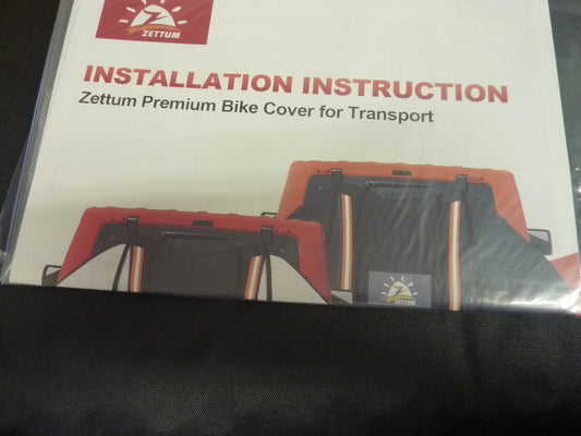 Zettum Bike Cover for Transport 3 Bikes-BLACK