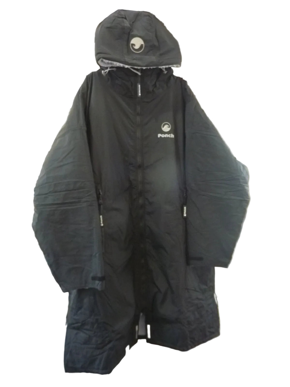 Ponch Robe-LARGE-Black/Grey
