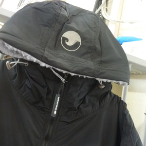 Ponch Robe-LARGE-Black/Grey