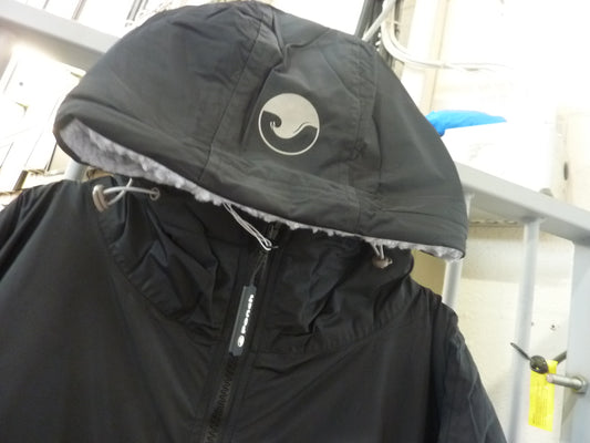 Ponch Robe-LARGE-Black/Grey