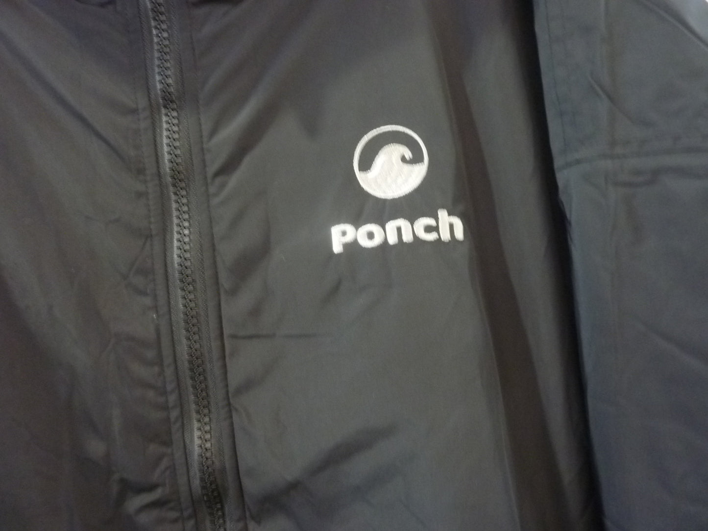 Ponch Robe-LARGE-Black/Grey