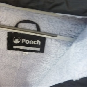 Ponch Robe-LARGE-Black/Grey