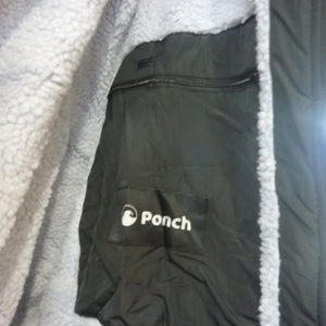 Ponch Robe-LARGE-Black/Grey