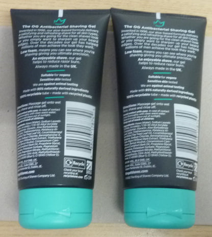 2 x King of Shaves Antibacterial Shave Gel - 175ml X 2