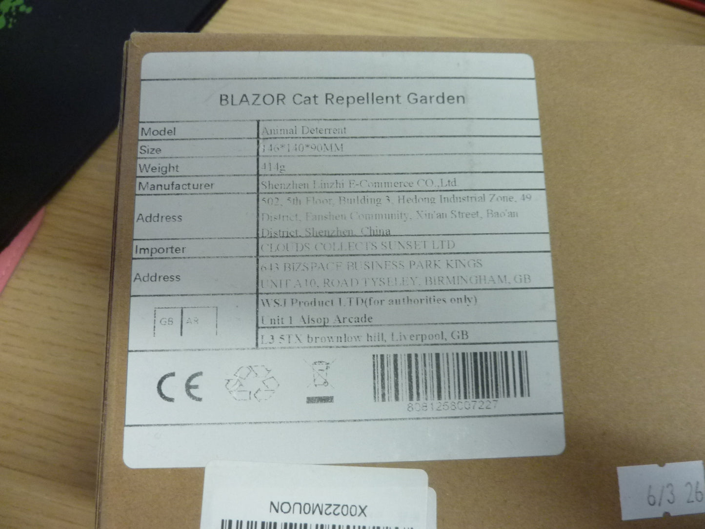 BLAZOR Cat Repellant Garden