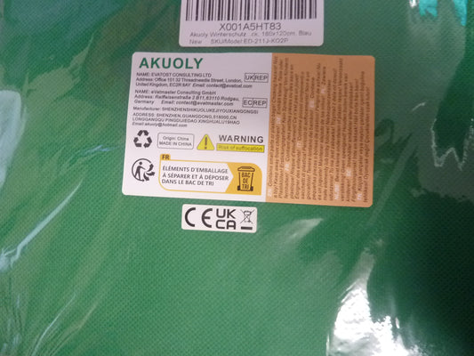 Akuoly winter protection cover 180 x 120cm-green