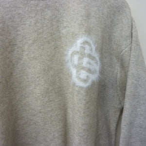 The couture Club Monogram Fluffy Knit Crew Jumper-XS