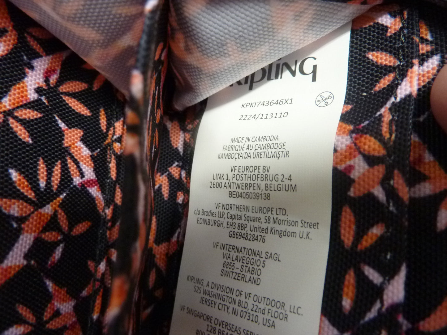Kipling Dancing Bouquet Purse