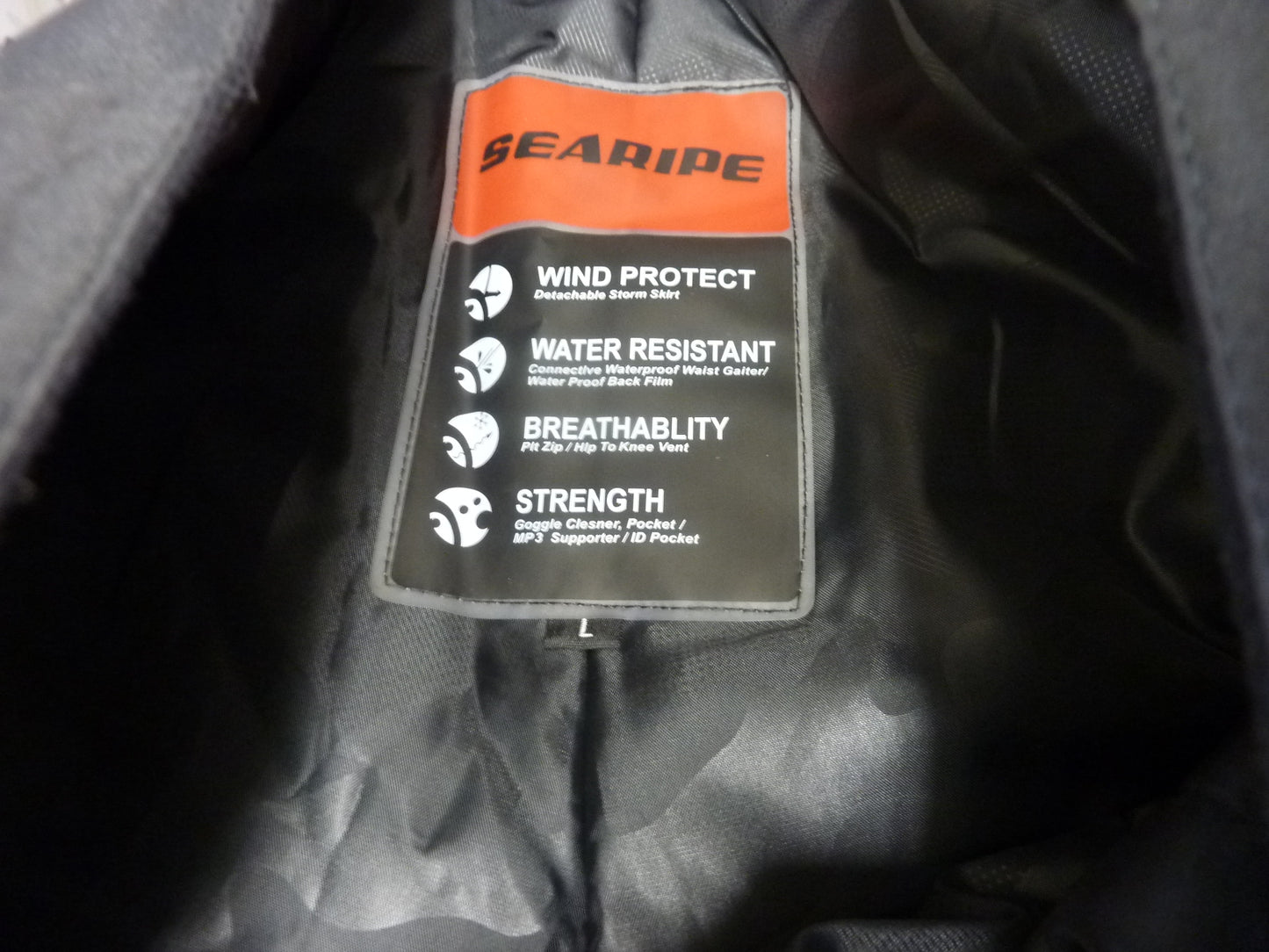 Searipe Snow Pants Black Large