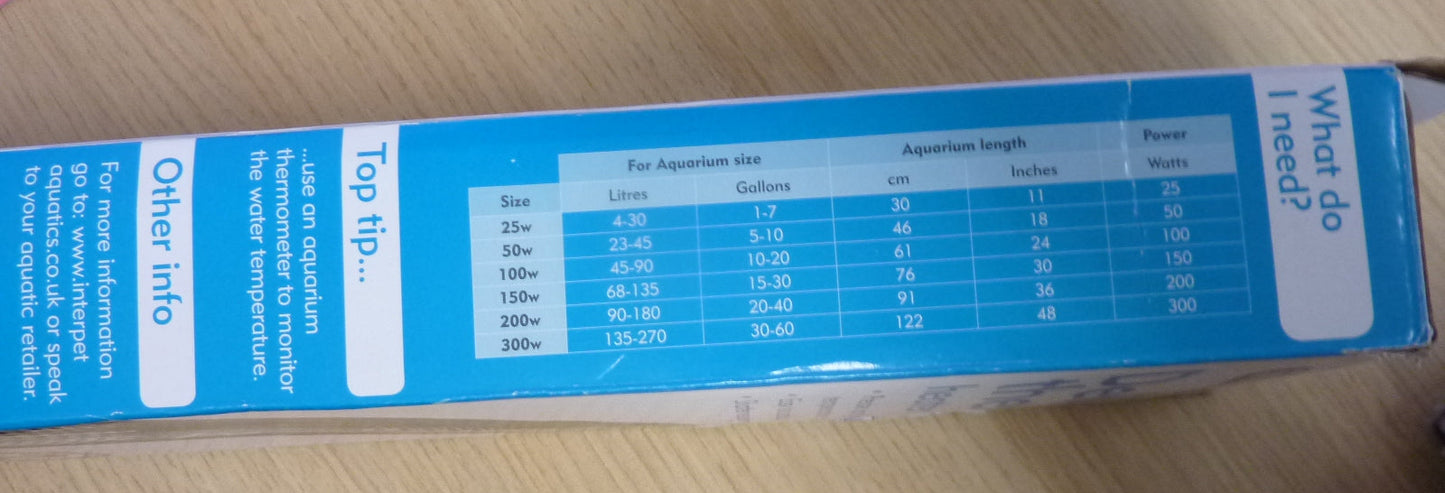 Interpet Deltatherm Aquarium Heater 300W