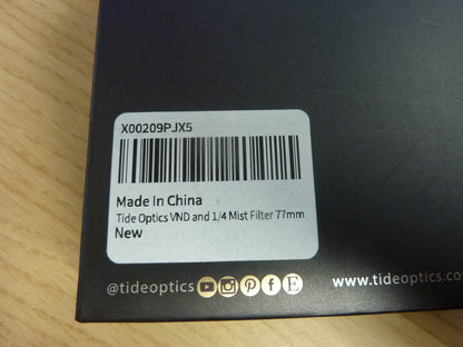 Tide Variablend Optical Glass ND2-ND400 77MM