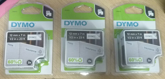 3 X D1 Dymo LabelManager Label Makers Labels
