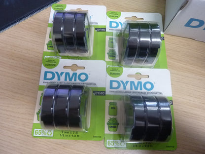 4 X DYMO Embossing Labels