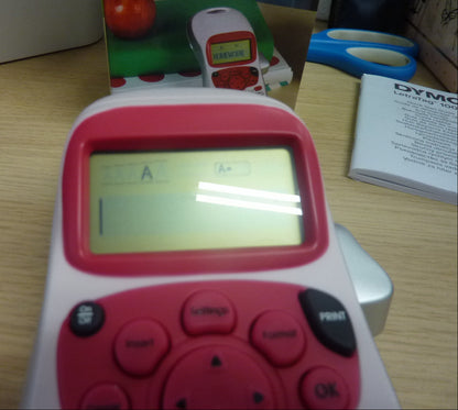 Dymo LetraTag LT-100H Handheld Label Maker-PINK