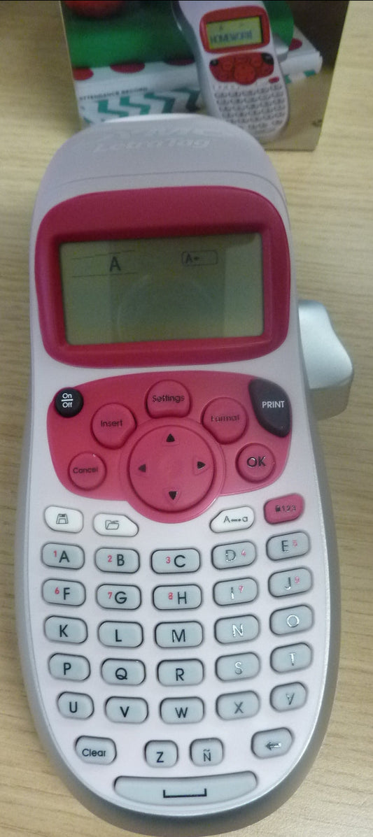 Dymo LetraTag LT-100H Handheld Label Maker-PINK