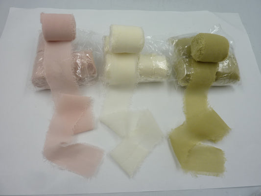 3 X 4PK Chiffon Ribbon