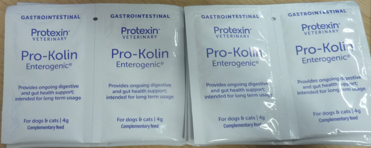 Protexin Veterinary Pro-Kolin Enterogenic Gut Health Sachets for Cats and Dogs, Chicken Flavour, 30 Sachets